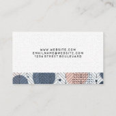 Boho Pattern | Abstract geometrisch patroon Visitekaartje (Achterkant)