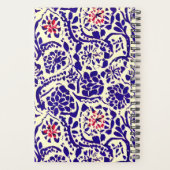 Boho Pattern Blue en Red Planner (Achterkant)
