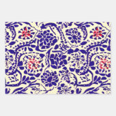 Boho Pattern Blue en Red Planner Inpakpapier Vel (Voorkant)