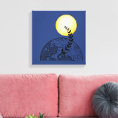 Boho Pattern Canvas Muurkunst - Ingepakt Canvas vo (Insitu (Woonkamer))