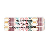 Boho Pattern Etiket (Voorkant)