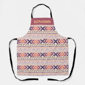 Boho Pattern Naam Schort aanpassen (Voorkant)