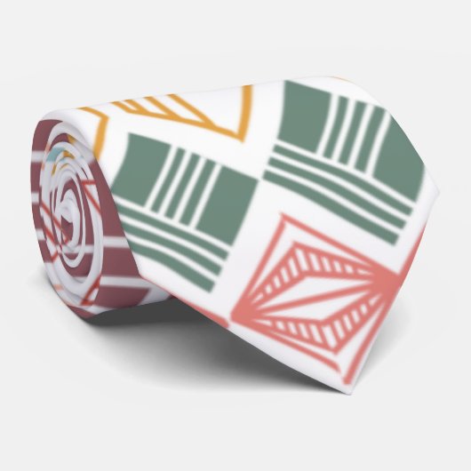 Boho Pattern Stropdas (Opgerold)