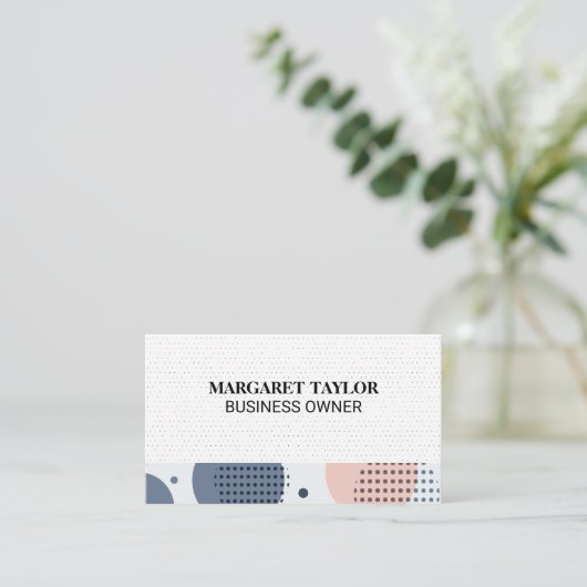 Boho Pattern Visitekaartje (Staand voorkant)