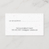 Boho Pattern | Zilverolie geborsteld Afsprakenkaartje (Achterkant)