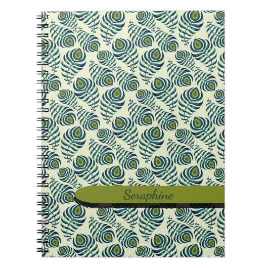 Boho Pauwveer Notitieboek (Voorkant)