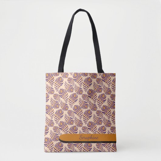 Boho Pauwveer Tote Tas (Voorkant)