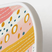 Boho Peach Gold Gepersonaliseerde Pickleball Paddl Paddle (Links Detail)