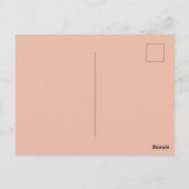 BOHO Peach Wedding Briefkaart (Achterkant)