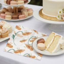 Boho Peach Wildflower & Sage Groen Huwelijk