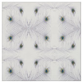 Boho Peacock Feather Moroccan Bohemian Fabric Stof (Swatch)