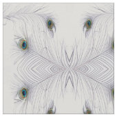Boho Peacock Feather Moroccan Bohemian Fabric Stof (Close Up)