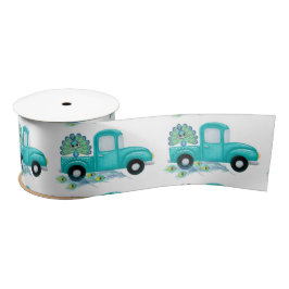 Boho Peacock Feathers  Truck Baby shower Satijnen Lint