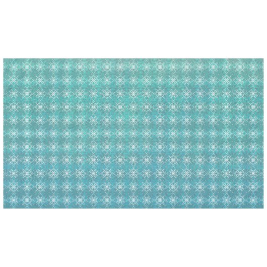 Boho Peacock Inspirations Turquoise Tafelkleed (Voorkant (Horizontaal))