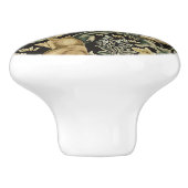 Boho Peacock Konijn Haas Bos Dieren Keramische Knop (Zijkant)