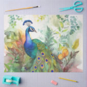  Boho Peacock Peacocks Ontkoppeling Tissuepapier (Craft)