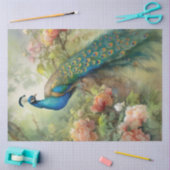  Boho Peacock Peacocks Ontkoppeling Tissuepapier (Craft)