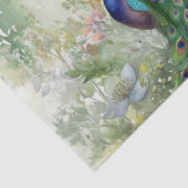 Boho Peacock Peacocks Ontkoppeling Tissuepapier (Detail)