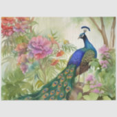  Boho Peacock Peacocks Ontkoppeling Tissuepapier (Voorkant)