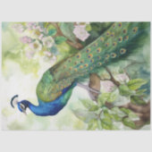  Boho Peacock Peacocks Ontkoppeling Tissuepapier (Voorkant)