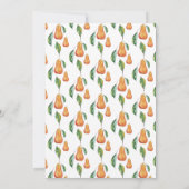 Boho Pear Waterverf Handgeschilderd Kaart (Achterkant)