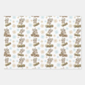 Boho Penguin Baby Boy Inpakpapier Vel (Voorkant 3)