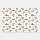 Boho Penguin Baby Boy Inpakpapier Vel (Voorkant)