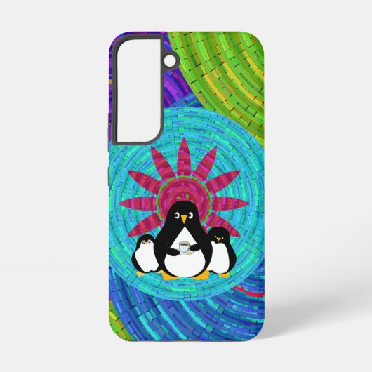 BoHo Penguins Samsung Galaxy Hoesje (Achterkant)