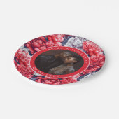 Boho Peonies Borden voor bruiloft Papieren Bordje (Gekanteld)