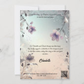 Boho Periwinkle en Silver Vrijgezellenfeest Kaart (Achterkant)