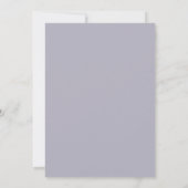 Boho Periwinkle Teal Geschilderde Trouw Kaart (Achterkant)
