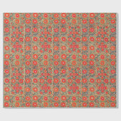  Boho Persian Tribal Embroidery Print Cadeaupapier (Vlak)