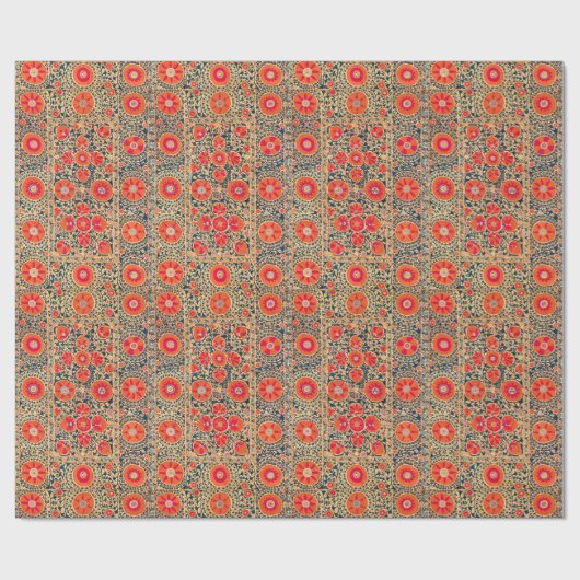  Boho Persian Tribal Embroidery Print Cadeaupapier (Vlak)