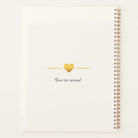 BOHO Personalisierbar Foto Hochzeit Planner (Achterkant)