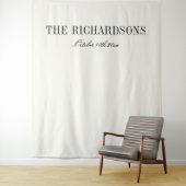 Boho Personalized Fabric Wedding Welcome Sign Wandkleed (In situ)