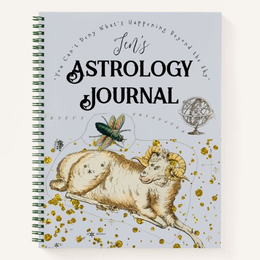 Boho Persoonlijke naam Astrologie Journal Planner Notitieboek (Voorkant)