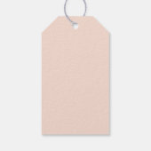 Boho Perzik & Blush Bloemige Trouwcadeautags Cadeaulabel (Achterkant)