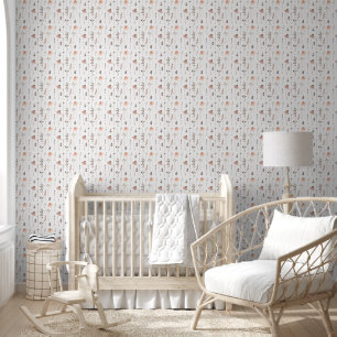 Boho Perzik en Blush Wilde Bloemen Botanicals Behang