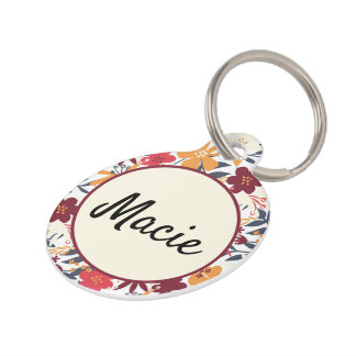 Boho Pet ID-tag, Bohemen labels voor gezelschapsdi Huisdierpenning