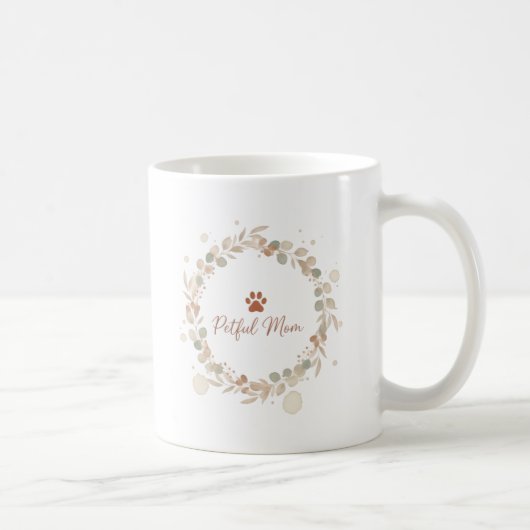 Boho Petful Mom Wreath Mug Koffiemok (Rechts)