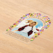 Boho Photo Arch Wildflower Bloom Wedding Acryl Uitnodigingen (Laagn)