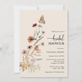 Boho Photo Bridal Shower Invitation Kaart (Voorkant)