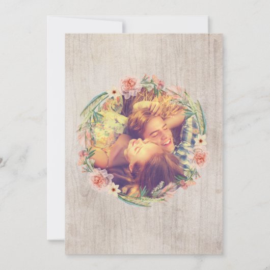 Boho Photo Dreamweaver Save the Date Cards (Achterkant)