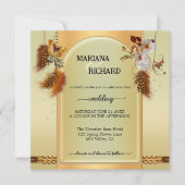 Boho Photo Drocatcher Wedding Invitation Kaart (Voorkant)