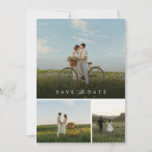 Boho Photo Minimalist Save the Date Kaart (Voorkant)