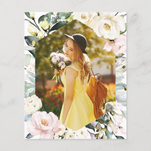 Boho Photo Pharmacy School Afstudeerfeest Uitnodig (Achterkant)