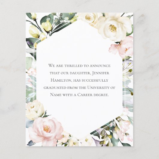 Boho Photo Pharmacy School Afstuderen Aankondiging (Achterkant)