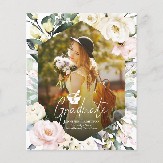 Boho Photo Pharmacy School Afstuderen Aankondiging (Voorkant)