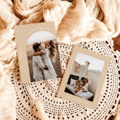 Boho Photo Save the Date | Moderne Minimalistische Kaart