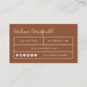 Boho Photo Small Visitekaartje (Achterkant)